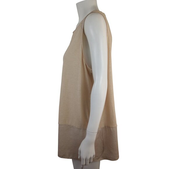 Chico's Tan Sleeveless Tank Tunic Tulip Hem Womens 3 XL 16 - Picture 3 of 8